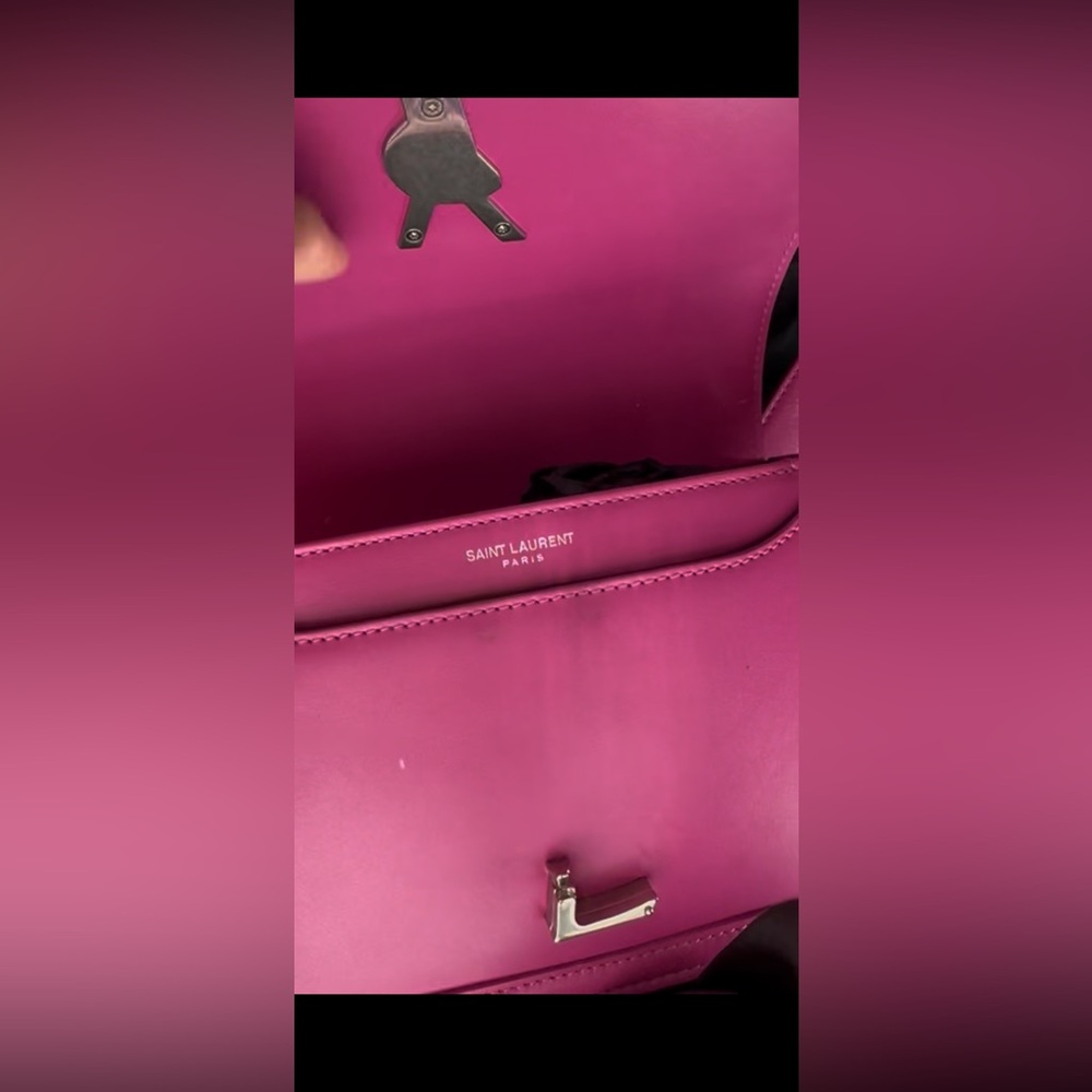 Saint Laurent Calfskin Solferino Fuschia Limited Edition Purse - Picture 9 of 15